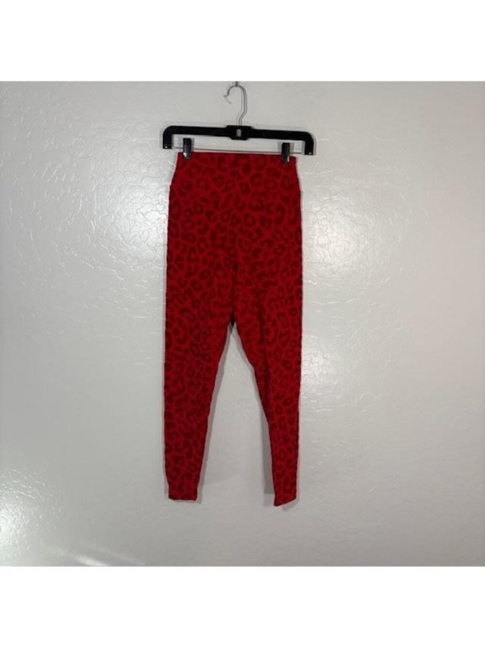 Balance Athletica Leggings Womens Small Red Leopard Print High Rise Workout